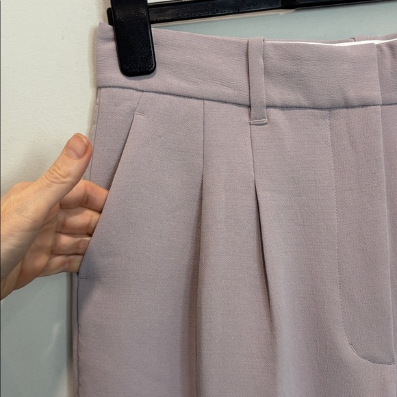 Wilfred Effortless Blush Pink Ankle Trousers High Rise Tailored Dress Pants 10 - Picture 6 of 13